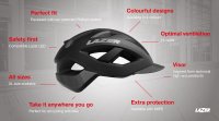 LAZER Unisex Sport Cameleon MIPS Helm matte black grey XL (61-64 cm)